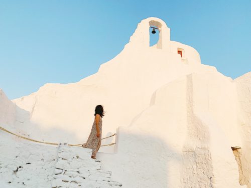 ミコノス島　ギリシャ　教会